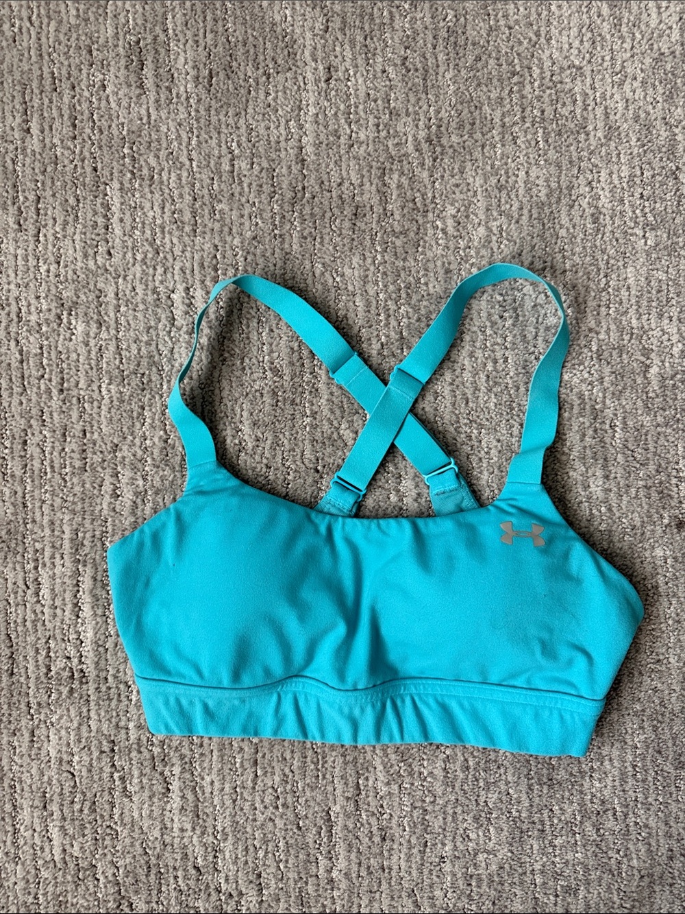 Under Armour Women's Turquoise Crossback Sports Bra